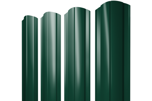 Штакетник Круглый фигурный 0.4 PE RAL 6005 зеленый мох
